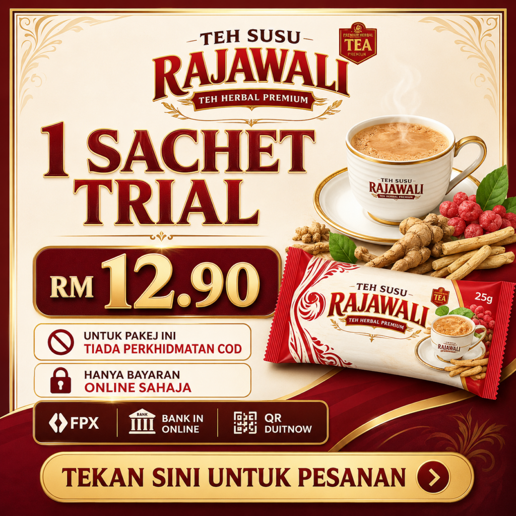 1 SACHET TRIAL TEH SUSU RAJAWALI